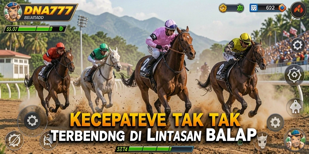 Tampilan menarik dari gameplay balapan motor yang seru.