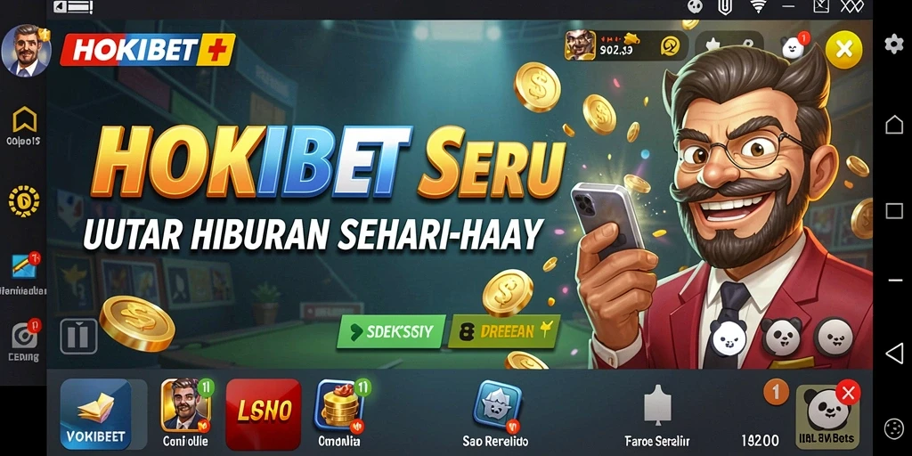 Tampilan gameplay HOKIBET yang menarik dan penuh warna.