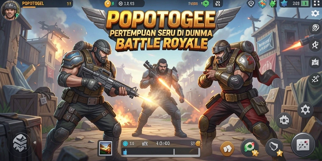 Screenshot gameplay seru dalam pertempuran Battle Royale POPOTOGEL.