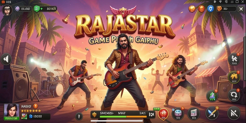 Tampilan gameplay RAJASTAR yang menarik dan interaktif.