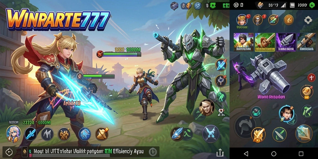 Tampilan utama aplikasi WINRATE777 dengan fitur produktivitas yang menarik.