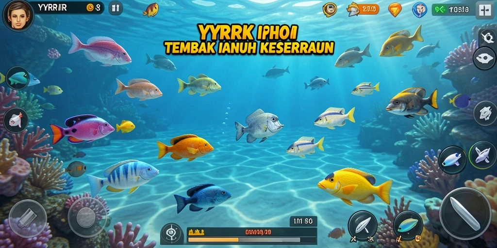 Gameplay seru YYRR dengan aksi menangkap ikan yang mendebarkan.